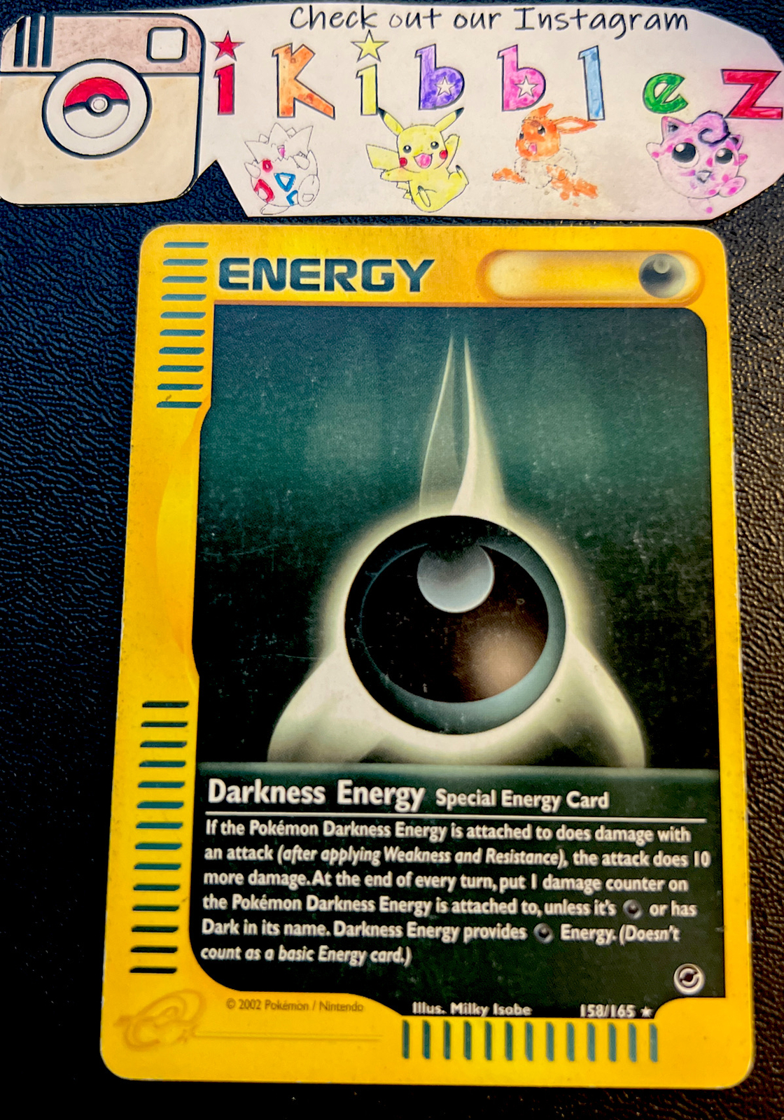 Darkness Energy 158/165 PL Non Holo Rare Expedition Pokemon Card. Fast Shipping!