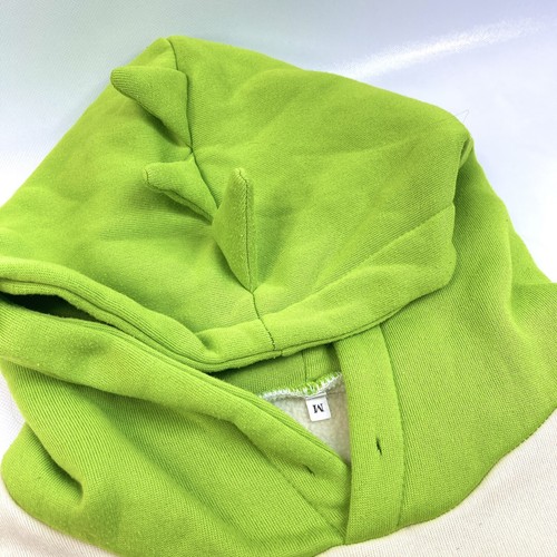 Kawaii Harajuku Dinosaur Japanese Cosplay Hoodie Sweatshirt Beige/Green Youth M - Picture 8 of 15