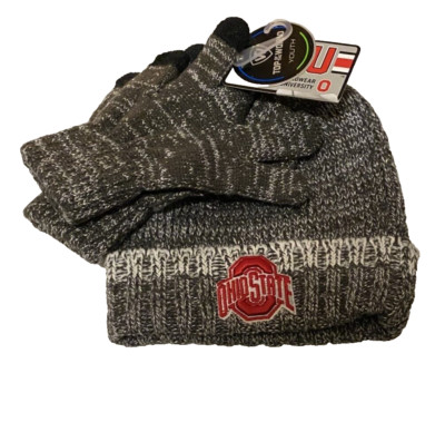 Ohio State Buckeyes NEW Youth Lil Cyber Combo Fashion Knit Hat & Gloves OS $27