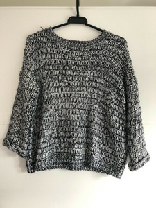 topshop black and white jumper