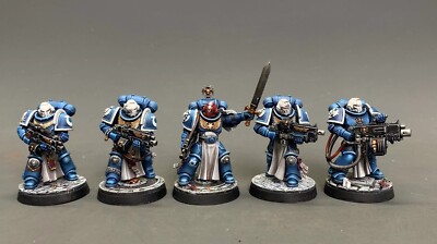 Sternguard Veterans Squad Warhammer 40000 Space Marines Ultramarines painted GW