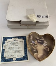 Bradford Exchange Bessie Pease Gutmann Gentle Friend Heart Plate
