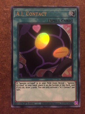 A. I. Contact Ultra Rare Spell Card Yugioh MP21-EN073 Trading Card | eBay