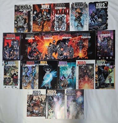 KISS - PSYCHO CIRCUS NR. 2 - 4 + NR. 7 - 23 - SET OF 20 LIMITED USA COMICS