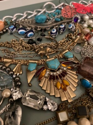 1 Full Pound Of Vintage Craft Jewelry, Lot Treasure Hunt, Artist, Jewelry makers