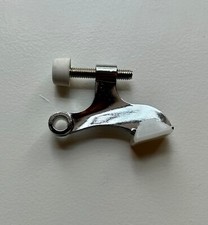 Pair of 2 Door Stop Hinge Pin Self Adjusting Doorstop Rubber Bumper Stopper 2pk