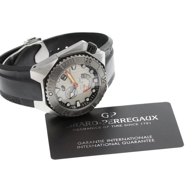 Girard Perregaux — Girard-Perregaux 49960-11-131-FK6A 44mm SS Silver Dial Automatic Watch #C16435