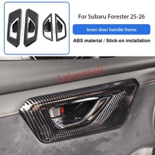 Manija de puerta interior de fibra de carbono moldura envolvente para Subaru Forester 2025 2026