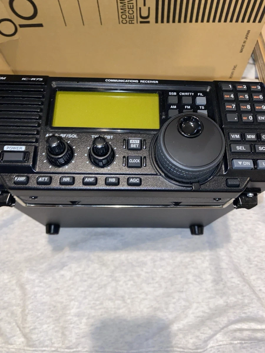 ICOM IC−R75 ／AD-55J 完動・未使用品 ICOM IC−R75 ／AD-55J 完動・未使用品 ICOM IC−R75 ／AD-55J 完動