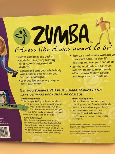 Zumba 2 DVD Box Set 2002 plus Toning Band. DVDs für Anfänger & Fortgeschrittene - Bild 3 von 4