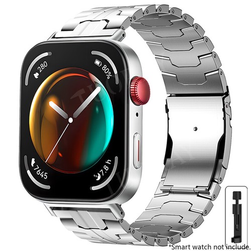 Titanium Metal Strap For Huawei Watch Fit 3/Fit 4 Band Luxury Watchband Bracelet - Picture 26 of 50
