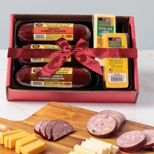 Gourmet Cheese & Sausage Holiday Gift Box | 100% Wisconsin Cheese with Original