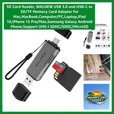 Elegant USB 3.0  USB-C SD Card Reader - Dual Slot with Aluminum Design