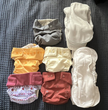 GroVia Hybrid Reusable Cloth Diaper Lot Covers Inserts Snaps One Size