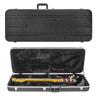 Electric Guitar Hard Case with Foam Padding, Waterproof Gig Bag, Black