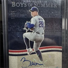 Bobby Miller 2025 Panini Boys of Summer American Glory Auto Holo #AGS-BM /25