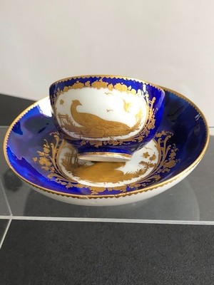 Teeschale & Untertasse im Vincennes-Stil, 18. Jh.