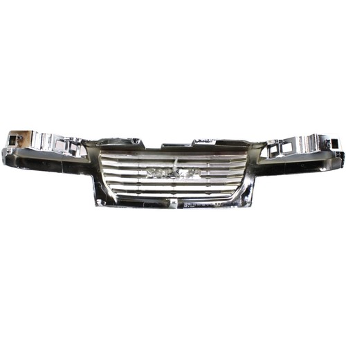 Grille For 2004-2012 GMC Canyon Chrome Shell w/ Black Insert Plastic - Picture 4 of 9
