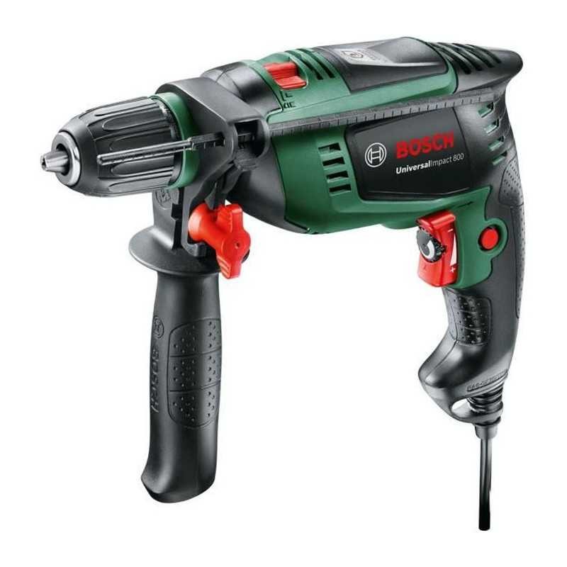 Perceuse a percussion Bosch 800W pour percer le béton dur sans effort