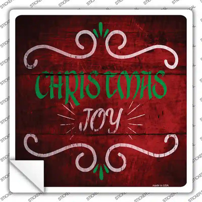 Christmas Joy Novelty Square Sticker Decal X-Large