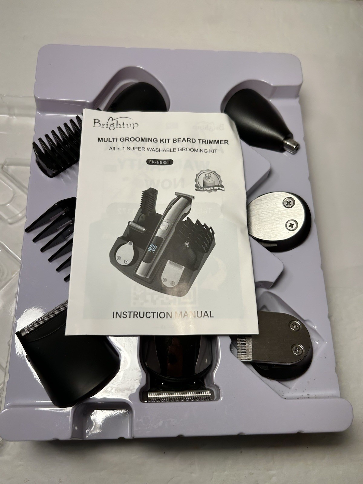 Brightup Beard 18 In 1 Trimmer Cordless Hair Clippers Rechargeable Waterproof