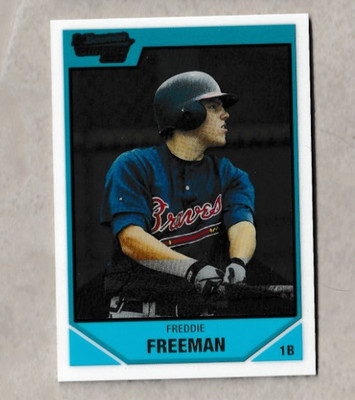 2007 Bowman Draft CHROME #BDPP12 FREDDIE FREEMAN RC Braves Dodgers NICE