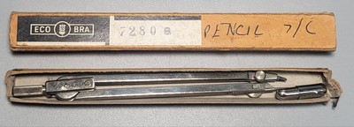 Vintage Ecobra Kompass 7280a technische Zeichnung Zeichnung verpackt 