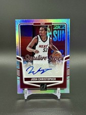 2024-25 Donruss Signature Series Holo Auto Josh ChrIstopher #SS-JCH