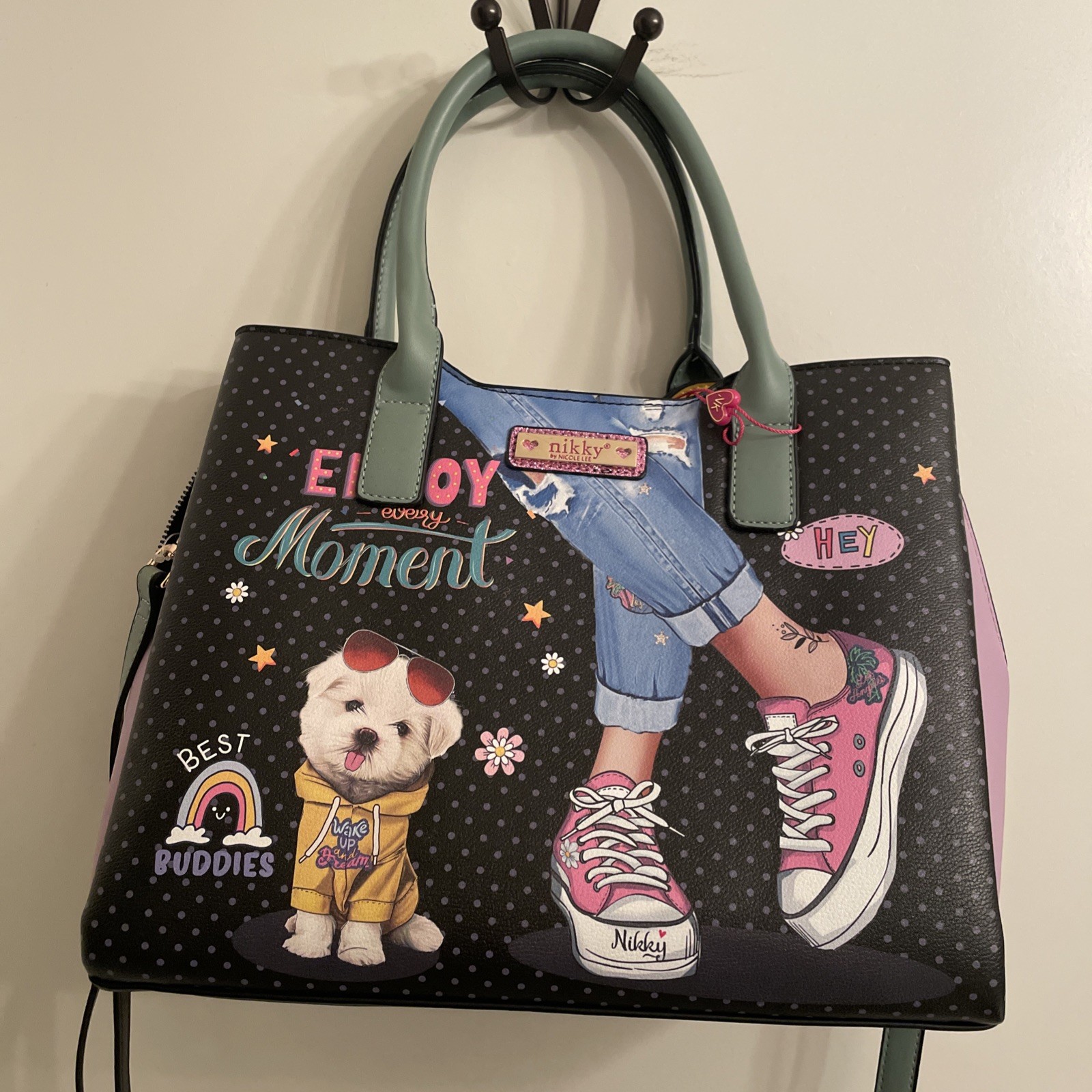 Nikky BY NICOLE LEE ENJOY EVERY MOMENT TOTE BAG Nikky NICOLE LEE CROSSBODY BAG