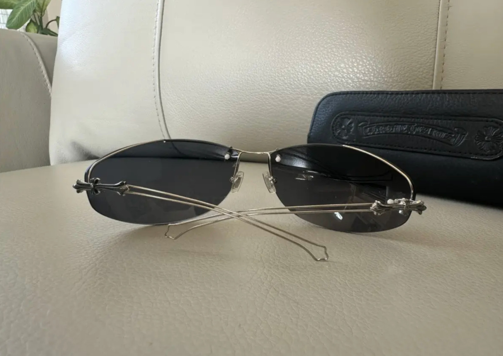 Chrome Hearts Vintage Y2K 2001 Drag Pipe I Sunglasses thumbnail 2