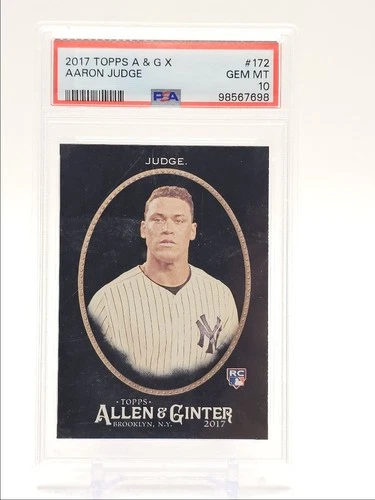 AARON JUDGE 2017 TOPPS ALLEN & GINTER X ROOKIE #172 GEM MT RC PSA 10 Q1739