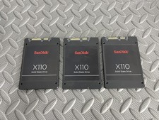 Lot of 3 SanDisk X110 128GB 2.5" SATA III 6Gbps SSD SD6SB1M-128G-001 SAN DISK