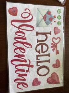 9 Sheets Valentines Day Window Clings Decor, Cute Heart Stickers for Valentines