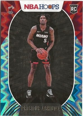 2020-21 Panini NBA Hoops Precious Achiuwa Teal Explosion SP RC Raptors
