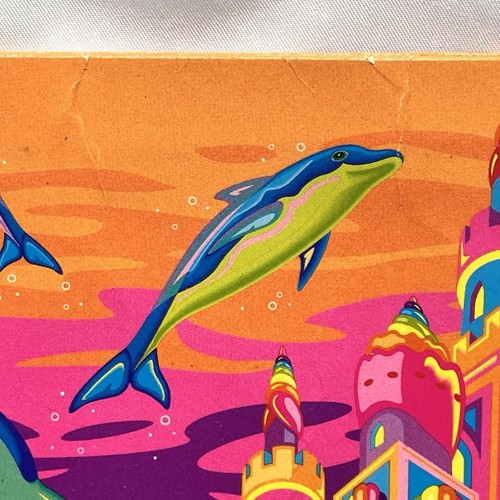 Vtg Dolphins in their Fantastic Lisa Frank Ocean Kingdom Folder Fantasea Castle - Picture 5 of 10