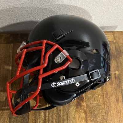 Air Schutt Pro Air II Football Helmet Black w/ Red Face Guard