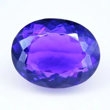 32.95 Ct Natural Purple Amethyst Oval Shape Certified UNHEATED Gemstone