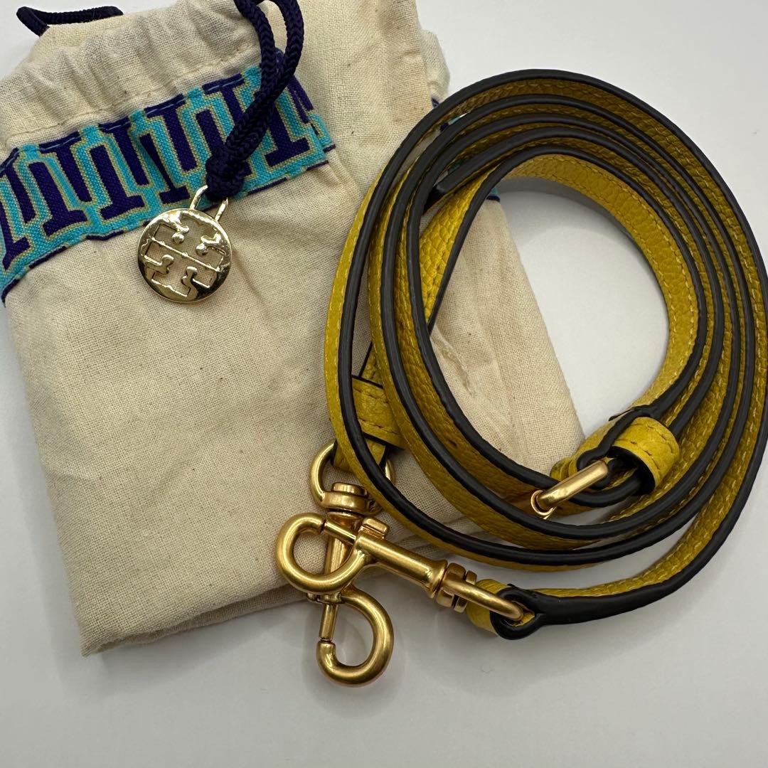 Tory Burch Perry Bombe Camera Bag Shoulder Bag Leather Yellow Women's From Japan thumbnail 22