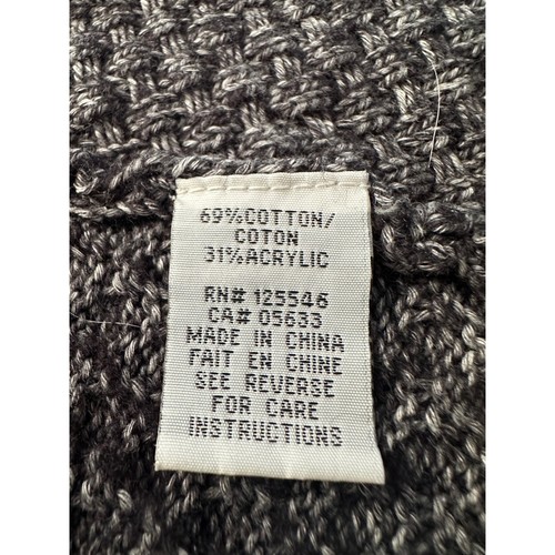 Habitat Clothes To Live In Sleeveless Long Cardigan Vest Sz L Gray Knit Pockets - Picture 4 of 10