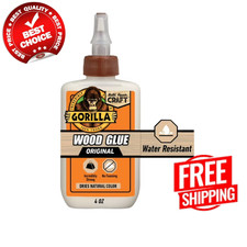 Gorilla Wood Glue, 4 Ounce Bottle, Natural Wood Color, Pack of 1 