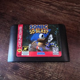 Sonic 3D Blast - Sega Genesis, 1996 - CIB w/ Manual and Reg Card/Pamphlet