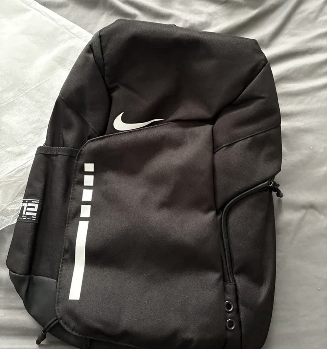 Nike Elite Gym Bag Backpack Black White Polyester Sports Travel School Athletic | eBay Nike Elite Gym Bag Backpack Black White Polyester Sports Travel School Athletic | eBay