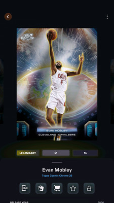 NBA Collect DIGITAL Topps Cosmic LEGENDARY Evan Mobley Re-Entry