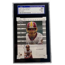 Todd Husak 2000 Upper Deck Graded #106 Rookie Card /1325 SGC 92 8.5 Redskins. rookie card picture