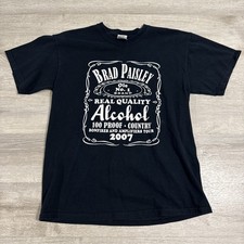 Brad Paisley Shirt Bonfires And Amplifiers Tour 2007 Men's Black Medium Tee