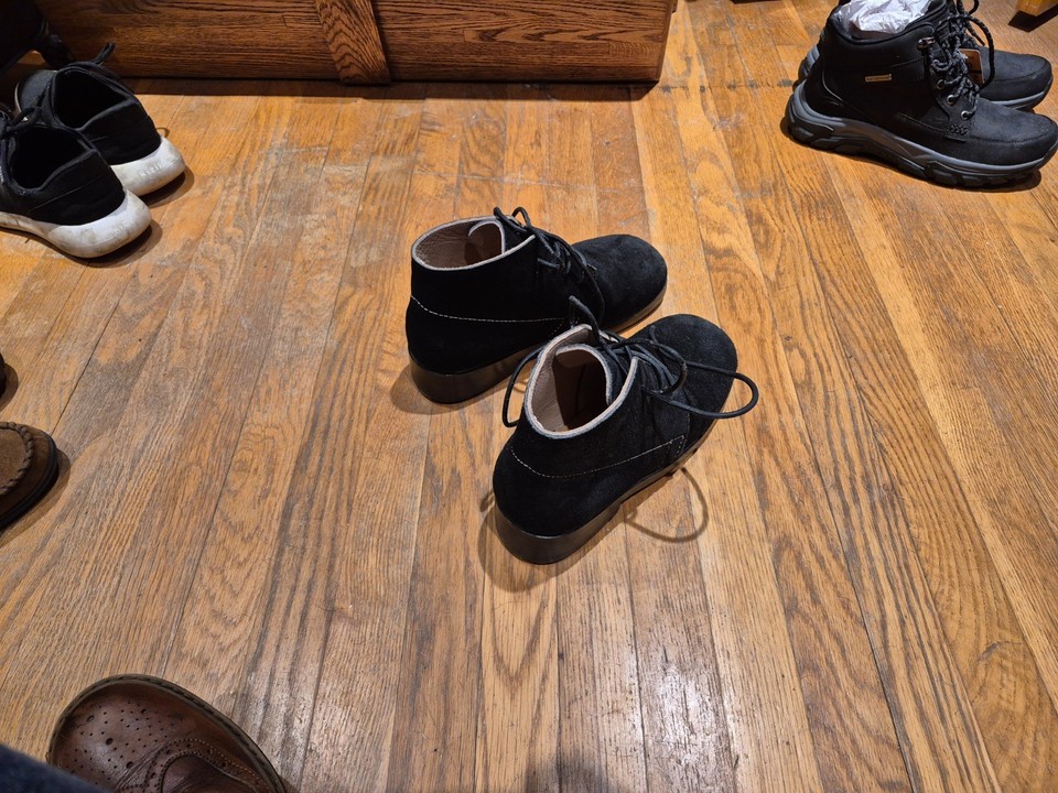 Reproduction Civil War Mens Brogan Boots Leather Suede Shoes 9.5 | eBay