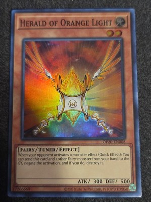 Herald of Orange Light Super Rare OTS Tournament Pack 20 OP20-EN005 NM