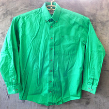 Cinch Western Shirt Men's L Green Cowboy Rodeo Southwest Button Front MTW1103231
