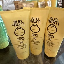 SUN BUM KIDS CLEAR SUNSCREEN LOTION SPF 50 6 OZ LOT OF 3 