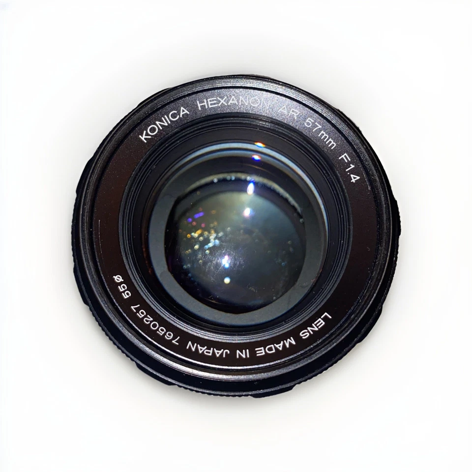 Konica Hexanon AR 57mm f/1.4 Prime Lens Vintage AR Mount - Image 2 of 3